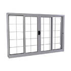 Janela De Correr Em Aço 100 X 100 X 12 Cm 4 Folhas Grade Quad