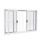 Janela De Correr Em Aço 100 X 120 X 14 Cm 4 Folhas Grade Elo