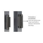 Janela De Correr Em Aço Grade Elo 120x150 Cm 4 Folhas Cinza B