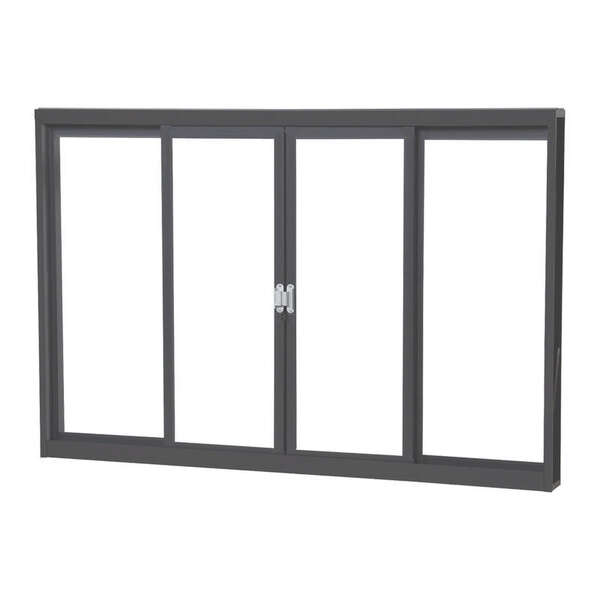 Janela De Correr Em Aço Primer 100x150x12 Cm 4 Folhas Aciaço