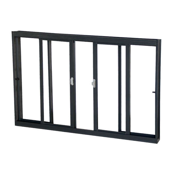 Janela De Correr Em Aço Primer 100x150x12 Cm 4 Folhas Crv