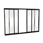 Janela De Correr Em Alumínio 100 X 160 X 6 Cm 4 Folhas Preto