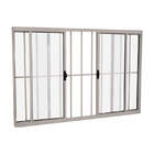 Janela De Correr Em Alumínio 100 X 200 X 8 Cm Grade 4 Folhas