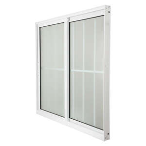 Foto de Janela De Correr Em Alumínio Branco 100x150x10 Cm 2 Folhas Co