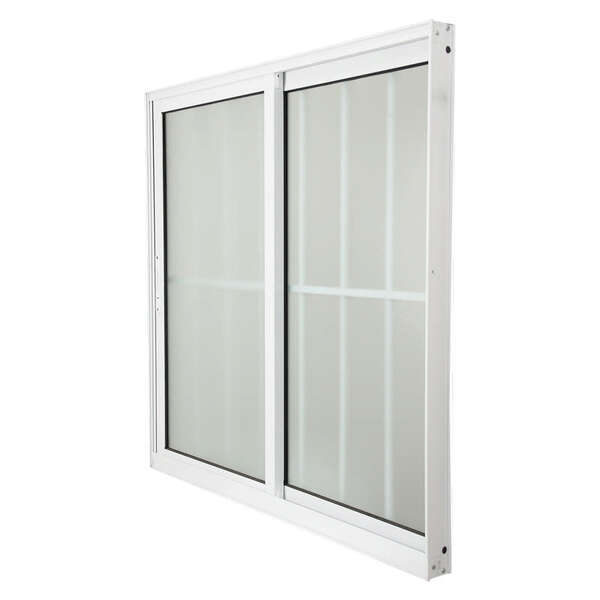 Janela De Correr Em Alumínio Branco 100x150x10 Cm 2 Folhas Co