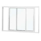 Janela De Correr Em Alumínio Branco 100x150x10 Cm 2 Folhas Vl