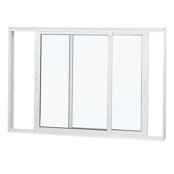 Janela De Correr Em Alumínio Branco 100x150x10 Cm 2 Folhas Vl