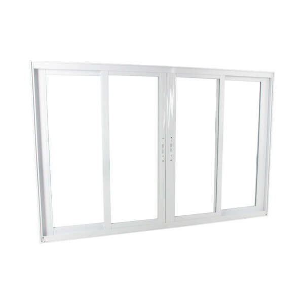 Janela De Correr Em Alumínio Branco 120x200x10 Cm 4 Folhas Vf