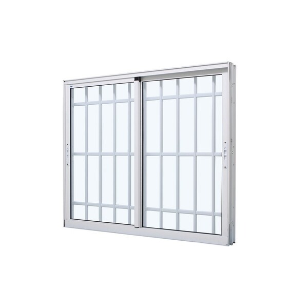 Janela De Correr Em Alumínio Branco Caribe Max 100x100x10,2cm