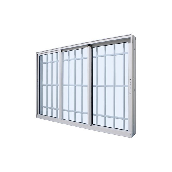 Janela De Correr Em Alumínio Branco Caribe Max 100x120x12,2cm