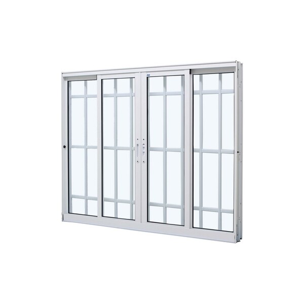 Janela De Correr Em Alumínio Branco Caribe Max 120x150x10,2cm
