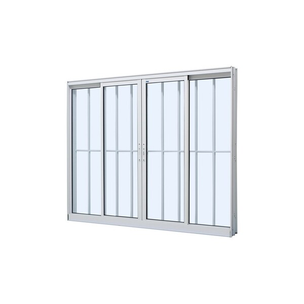 Janela De Correr Em Alumínio Branco Duraline Fix 100x150x10,2