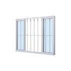 Janela De Correr Em Alumínio Branco Duraline Fix 100x150x10,2