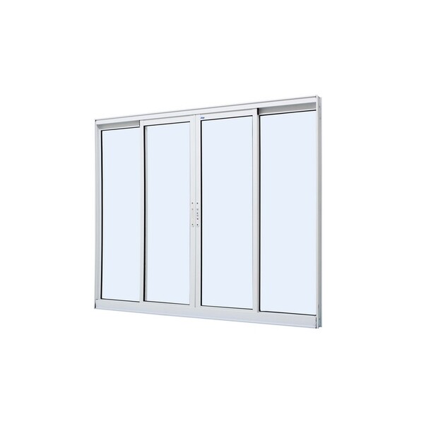 Janela De Correr Em Alumínio Branco Duraline Fix 100x200x6cm