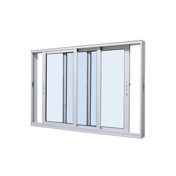 Janela De Correr Em Alumínio Branco Perfecta Max 120x150x11,8