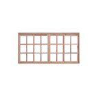 Janela de Correr Eucalipto 120x160cm 4 Folhas Rondosul