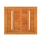 Janela De Correr Horizontal Com Visor Reta - Madeira Maciça -