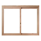 Janela Lisa de Correr Madeira Eucalipto EWK 380 1,00x1,00m Rondosul