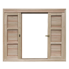 Janela Veneziana de Correr Madeira Eucalipto EWK 372 1,20x1,20m Rondosul