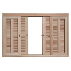 Janela Veneziana de Correr Madeira Eucalipto EWK 362 1,20x1,50m Rondosul