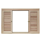 Janela Veneziana de Correr Madeira Eucalipto EWK 362 1,20x1,60m Rondosul