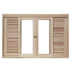 Janela Veneziana de Correr Madeira Eucalipto EWK 362 1,20x1,60m Rondosul