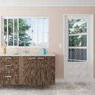 Janela de Correr Lisa Aço Pintado Ideal 1,00x2,00m CRV