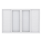 Janela de Correr de Alumínio Branco 6 Folhas 2,00x1,00m 3A Alumínio