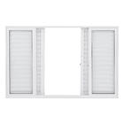 Janela de Correr de Alumínio Branco 6 Folhas 2,00x1,00m 3A Alumínio