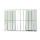 Janela Lisa de Correr Metal Alumínio Confort Grade Quadrada 1,00x2,00m Brimak