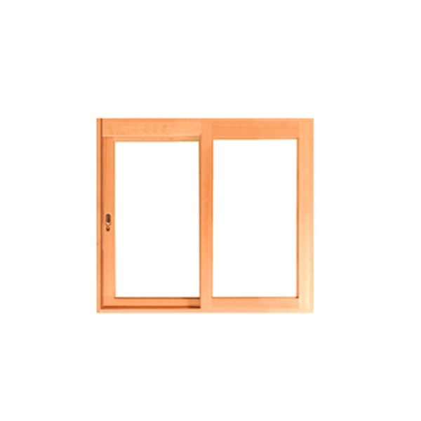 Janela De Correr Panorâmica 110cm Reta 2 Folhas Em Madeira Ma