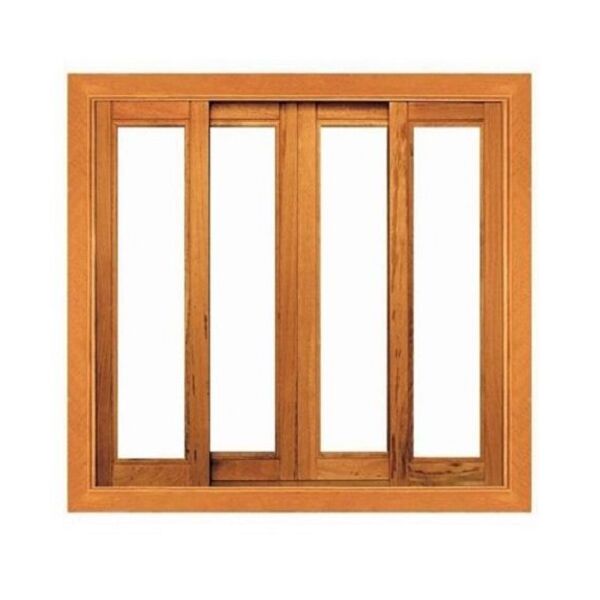 Janela De Correr Panorâmica Reta - Madeira Maciça - Angelim M