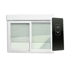 Janela de Correr Integrada Motorizada 2 folhas PVC 120x120 Brimak