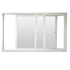 Janela De Correr Pvc 120x200 3f Branca