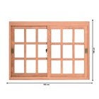 Janela De Correr Quadriculada Je221 100cm X 160cm Esel