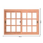 Janela De Correr Quadriculada Je221 120cm X 150cm Esel