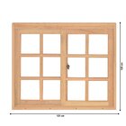 Janela De Correr Quadriculada Je221 Esel 120x120x12cm