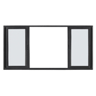 Janela de Correr 4 Folhas Alumínio Pintado Preto Sob Medida Linha 25 OGB Esquadrias