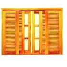 Janela De Correr Tripla Reta - Madeira Maciça - Angelim Medid