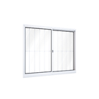 Janela de Correr Lateral 2 Folhas com Grade 100x120 Riobras Aluminio Ullian