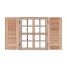 Janela De Madeira Guilhotina 140x120cm 4 Folhas Rodam  Eucali