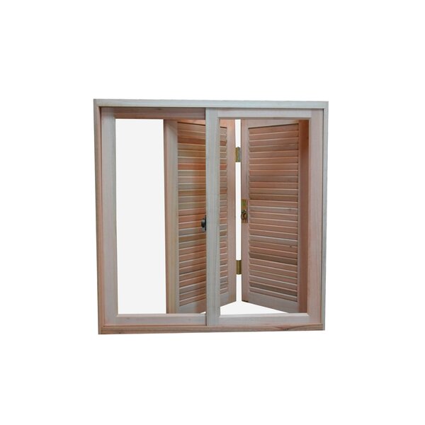 Janela De Madeira Pantográfica 100x100cm Lisa Pop Requadro Es