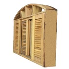 Janela De Madeira Veneziana De Correr Em Arco De Itaúba Esqua