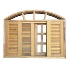 Janela De Madeira Veneziana De Correr Em Arco De Itaúba Esqua