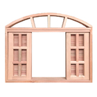 Janela De Madeira Veneziana De Correr Em Arco Padrão Cedro Es