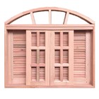 Janela De Madeira Veneziana De Correr Em Arco Padrão Cedro Es