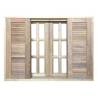 Janela De Madeira Veneziana De Correr Reto De Itaúba Esquadri