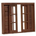 Janela De Madeira Veneziana De Correr Reto De Itaúba Esquadri