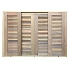 Janela De Madeira Veneziana De Correr Reto De Itaúba Esquadri