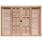 Janela De Madeira Veneziana De Correr Reto Eucalipto Bat De 1